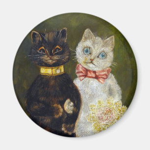 Cat Bröllop, Giftermål, Bride, Louis Wain Magnet