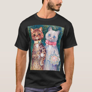 Cat Bröllop, Giftermål, Bride, Louis Wain T Shirt