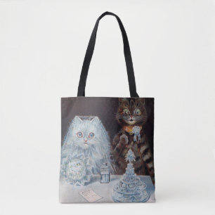 Cat Bröllop, Giftermål, Bride, Louis Wain Tygkasse