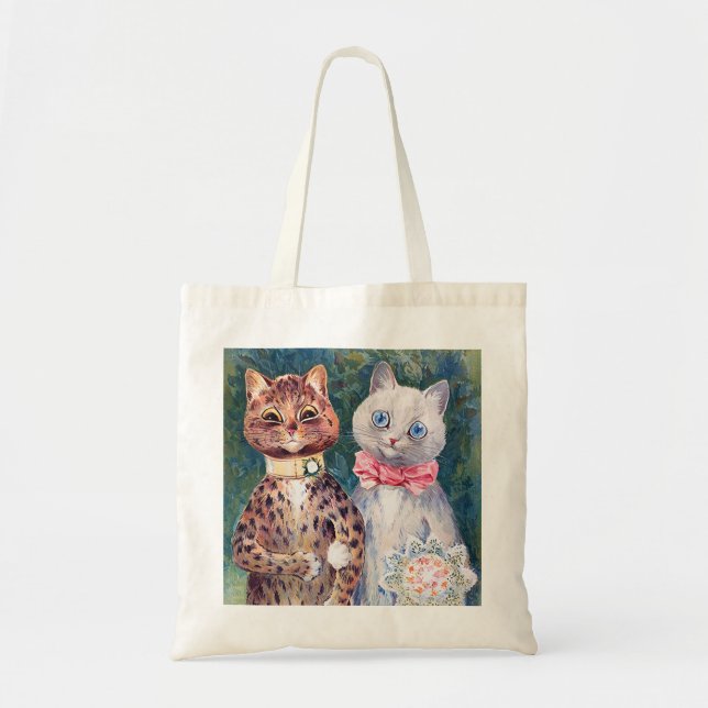 Cat Bröllop, Giftermål, Bride, Louis Wain Tygkasse (Framsidan)