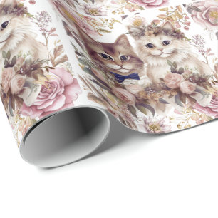 Cat Bröllop med Bride och Groom Presentpapper