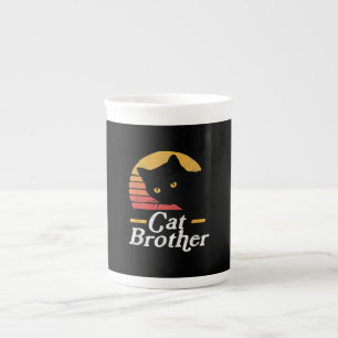 Cat Brother Vintage Stil Retro Gift for Cat Lover Benporslin Mugg