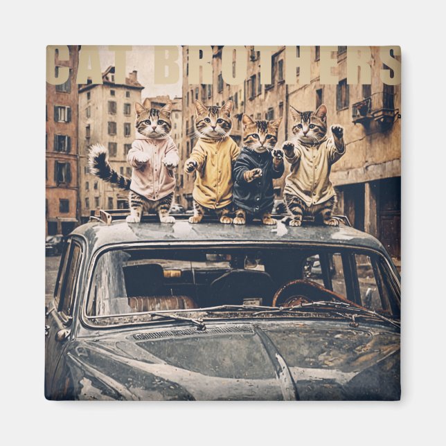 cat brothers magnet (Framsidan)
