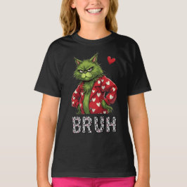 Cat Bruh Funny Valentines dag T Shirt