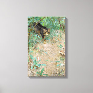 Cat, Bruno Liljefors Canvastryck