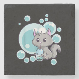 Cat Bubble Tea Gift | Funny Boba Tea Cats Design Stenunderlägg
