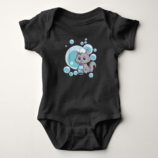 Cat Bubble Tea Gift | Funny Boba Tea Cats Design T Shirt (Framsida)