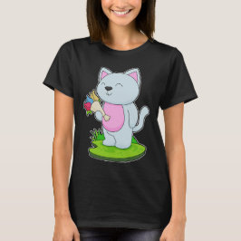 Cat Bunch of Flowers T Shirt