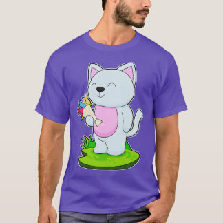 Cat Bunch of Flowers T Shirt