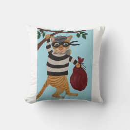 Cat Burglar Throw Pillow Kudde