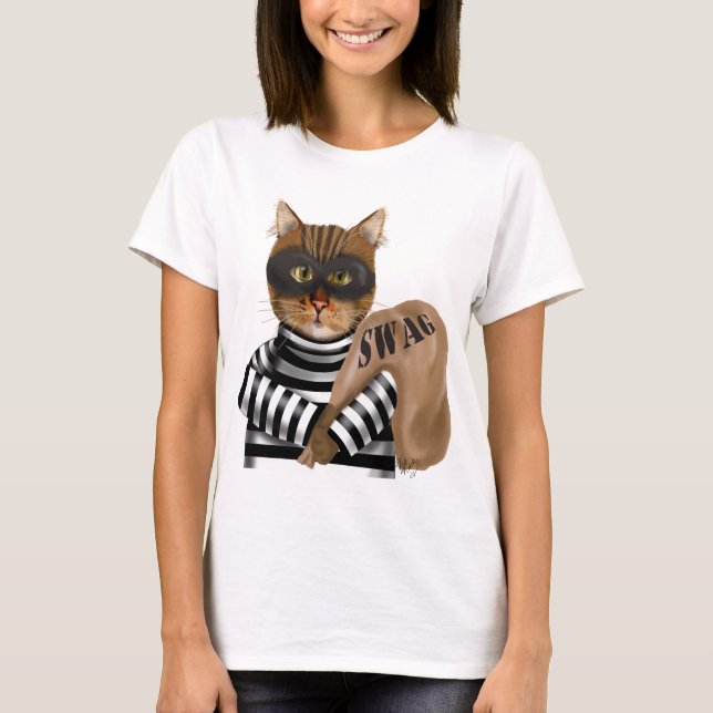 Cat Burtjuv T Shirt (Framsida)