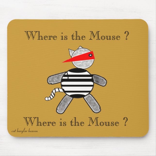 Cat Burvju Mouse Pad Musmatta (Framsidan)