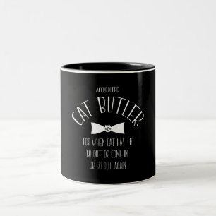 CAT BUTLER PET-TJÄNST Två-Tonad MUGG