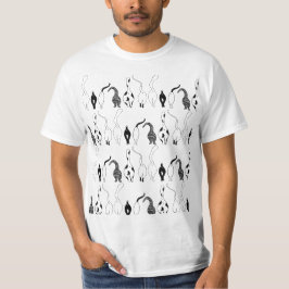 Cat Butts Mönster T Shirt