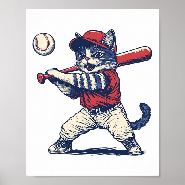 Cat Bysebyll Funny Graphic Poster (Framsidan)