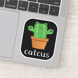 CAT CACTUS - CATCUS Funny Cat Klistermärken