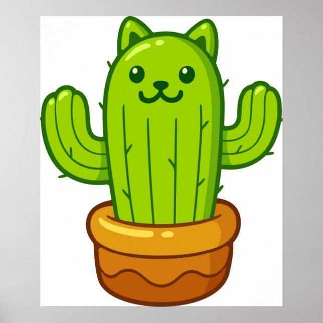 Cat cactus catcus poster (Framsidan)
