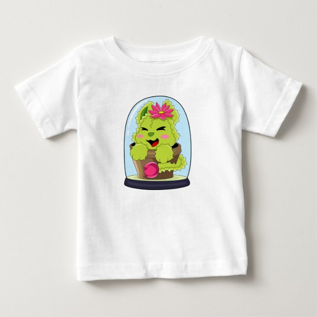 Cat Cactus T Shirt (Framsida)