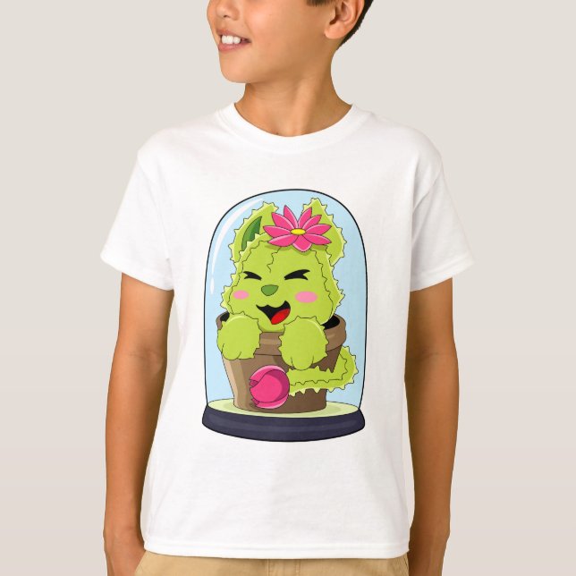 Cat Cactus T Shirt (Framsida)