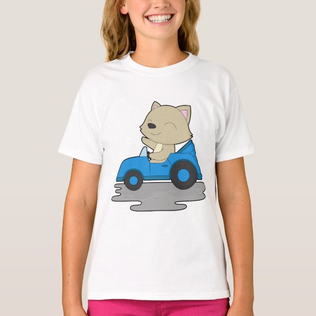 Cat Car T Shirt (Framsida)