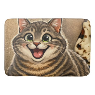 Cat caricature badrumsmatta