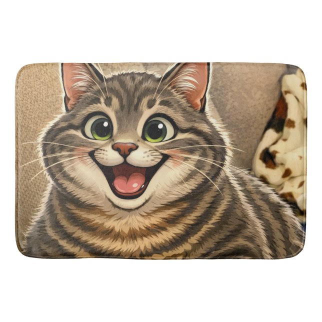 Cat caricature badrumsmatta (Framsidan)