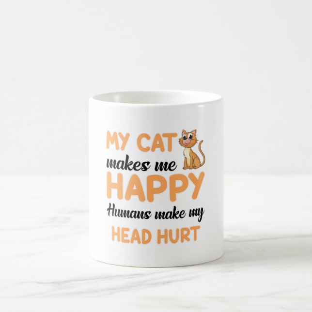 Cat Cat Cat Lover Pet Kitten Animal Funny Gift Kaffemugg (Center)