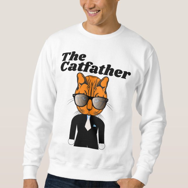 CAT CAT FAR CAT PAPPA T-Shirts Lång Ärmad Tröja (Framsida)