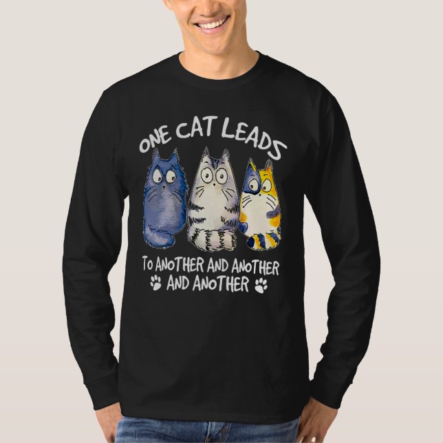 Cat Cat Kitten Hangover T Shirt (Framsida)