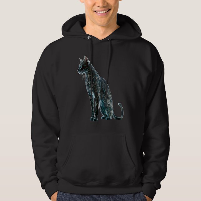 Cat cat motif animal cat Tank Top Hoodie (Framsida)