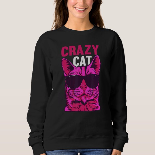 Cat  Cat Owner  Cat Meme I Crazy Cat T Shirt (Framsida)