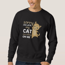Cat Cats Kittens Funny Sayed Cute Animals Lång Ärmad Tröja