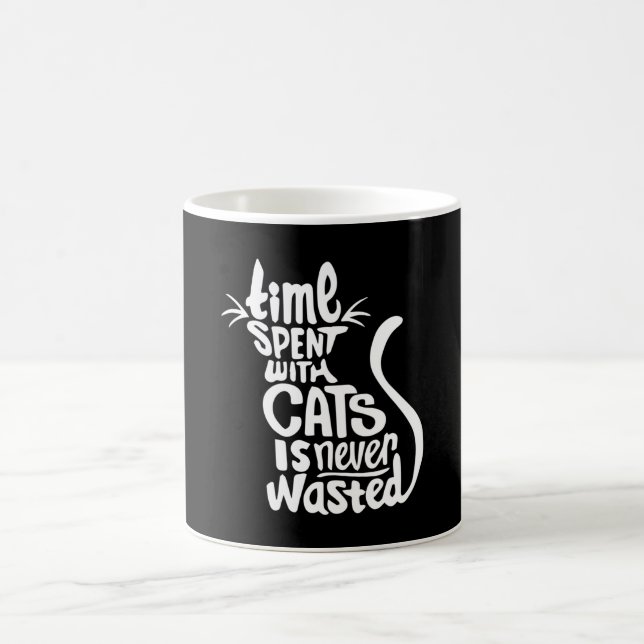 Cat Cats Pet Cat Lover Kitten Cute Funny Gift Idea Kaffemugg (Center)