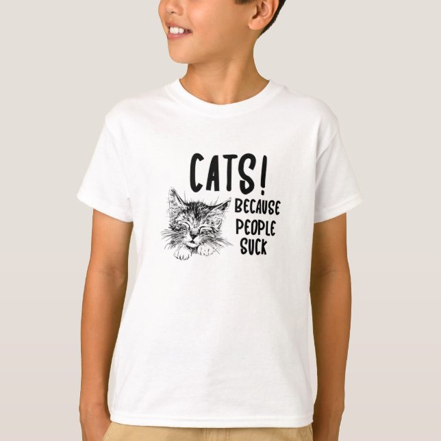Cat Cats Pet Kitten Cat Lover Cute Funny Gift Idea T Shirt (Framsida)
