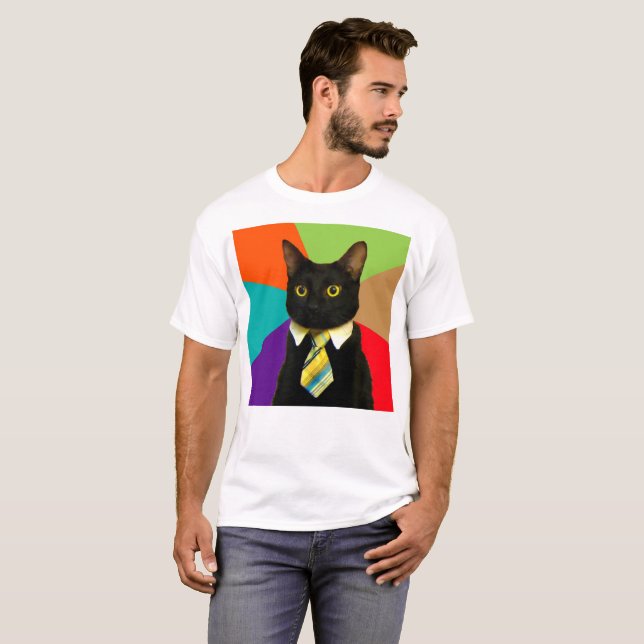 Cat-chef in tie t shirt (Hel framsida)