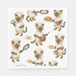 Cat Chef lagar Breakfast Pappersservett