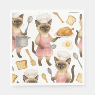 Cat Chef lagar Breakfast Pappersservett