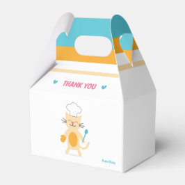 Cat Chef Personalized Kids Favor Box Presentaskar