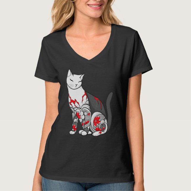 Cat Cherry T Shirt (Framsida)