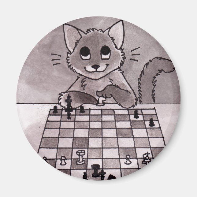 Cat Chess Magnet (Framsidan)