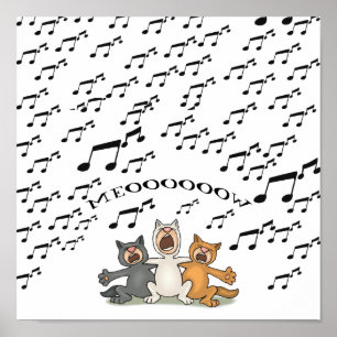Cat Choir Poster
