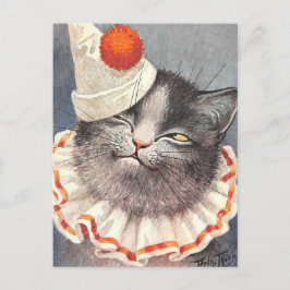 Cat Clown by Arthur Thiele Vykort