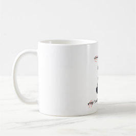  Cat + Coffee = Claws” Minimalist Design  Kaffemugg