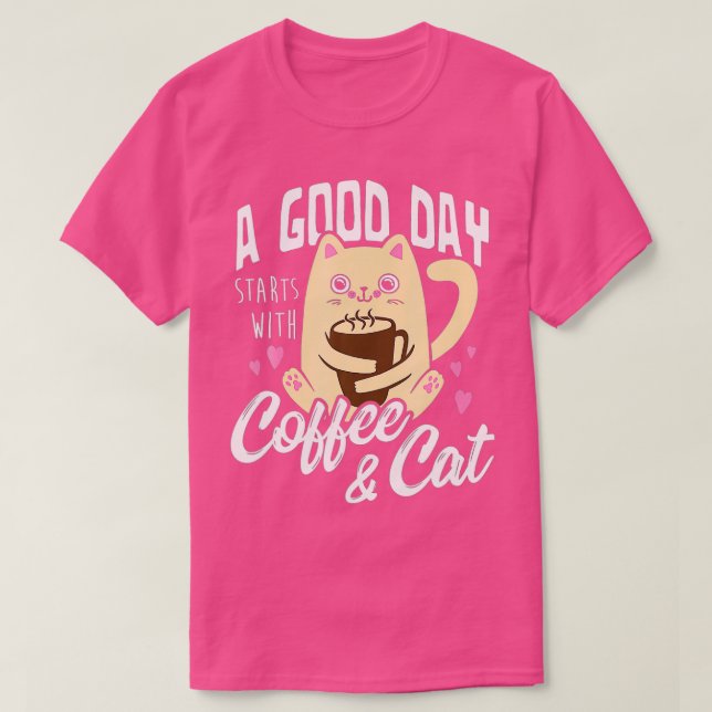 Cat Coffee Mug Funny Cat Lover Gift  T Shirt (Design framsida)