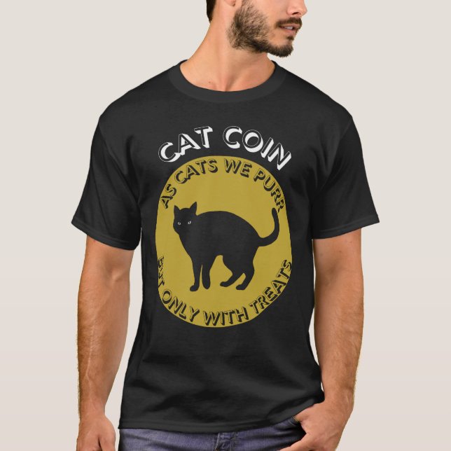 Cat Coin T-Shirt (Framsida)