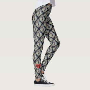 Cat Collage with Tass avtryck by Shirley Taylor Leggings