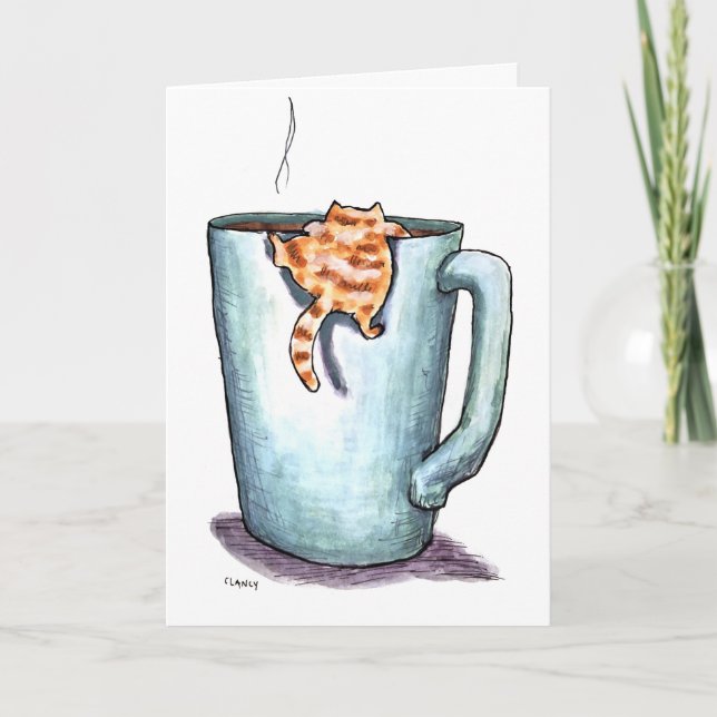 Cat Comforts Get Well Card Kort (Framsida)