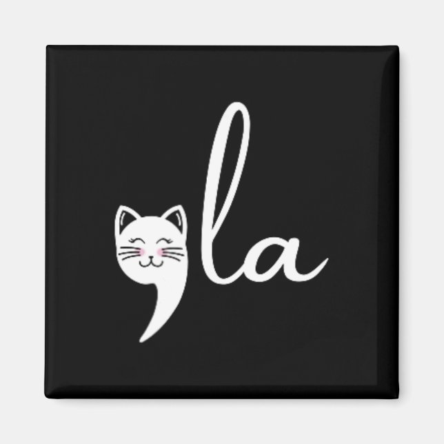 Cat Comma La Kamala Harris för president 2024 Elec Magnet (Framsidan)