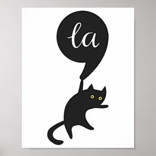 Cat Comma La Kamala Harris för president 2024 Elec Poster