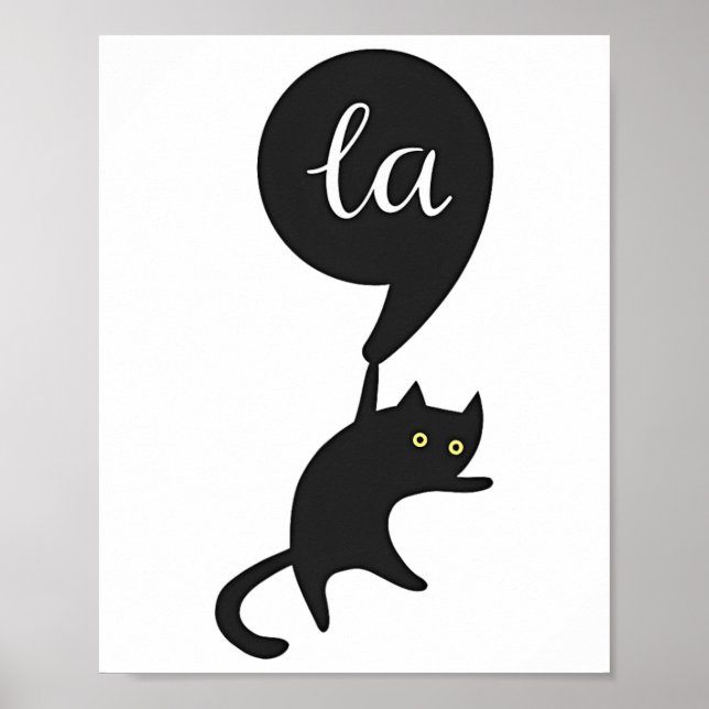 Cat Comma La Kamala Harris för president 2024 Elec Poster (Framsidan)